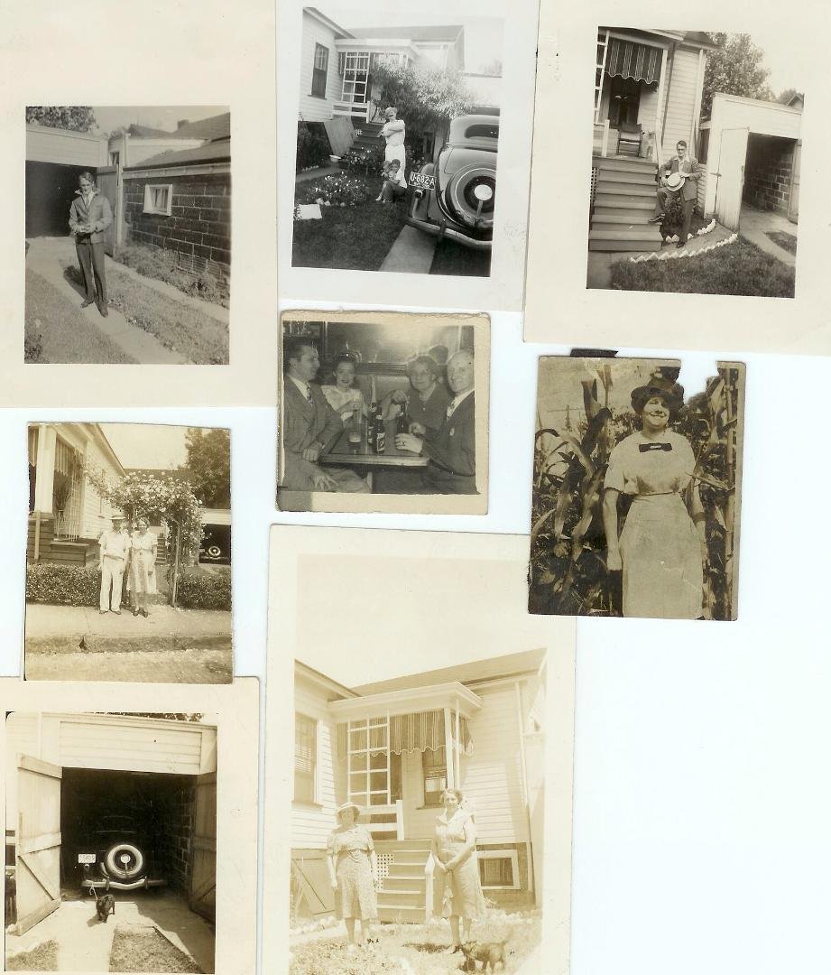 My dad's house and some old pictures of the family