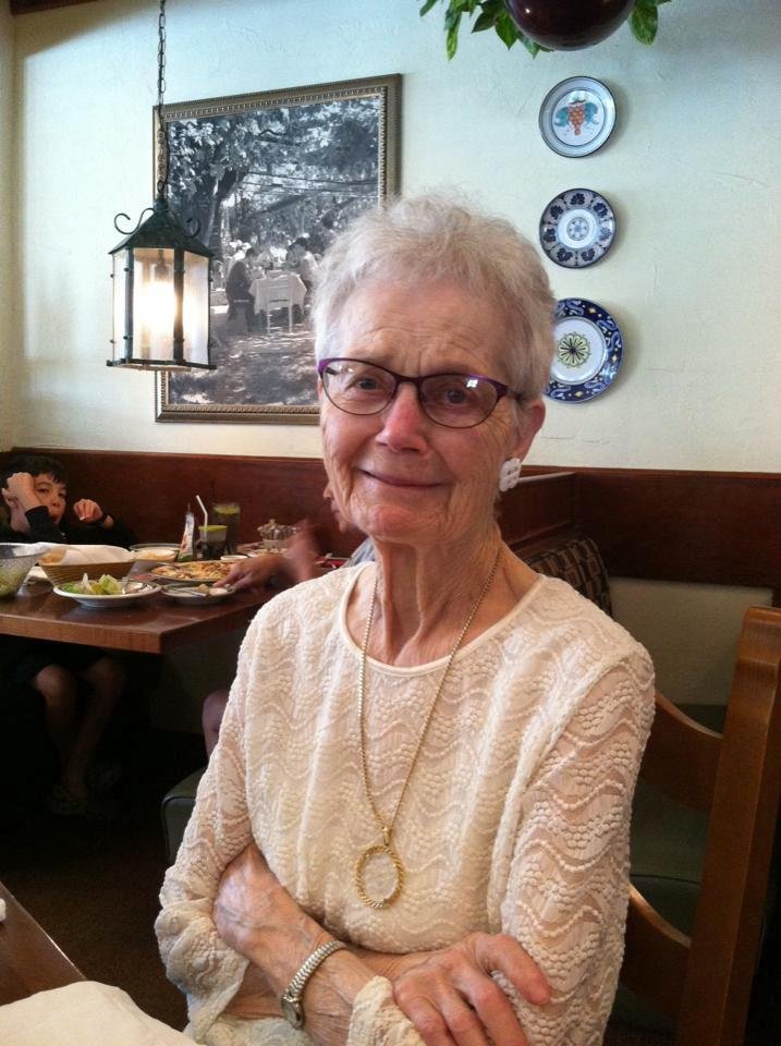 Enjoying lunch with my girls and my mom at Olive Garden celebrating her 92nd birthday!