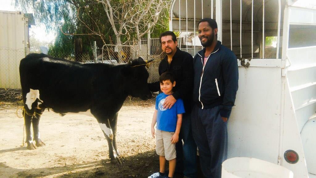 On birthday went to a Ranch in Fontana and had Milk straight from the Cow 🐮 with Abuelta Coco , really nice!