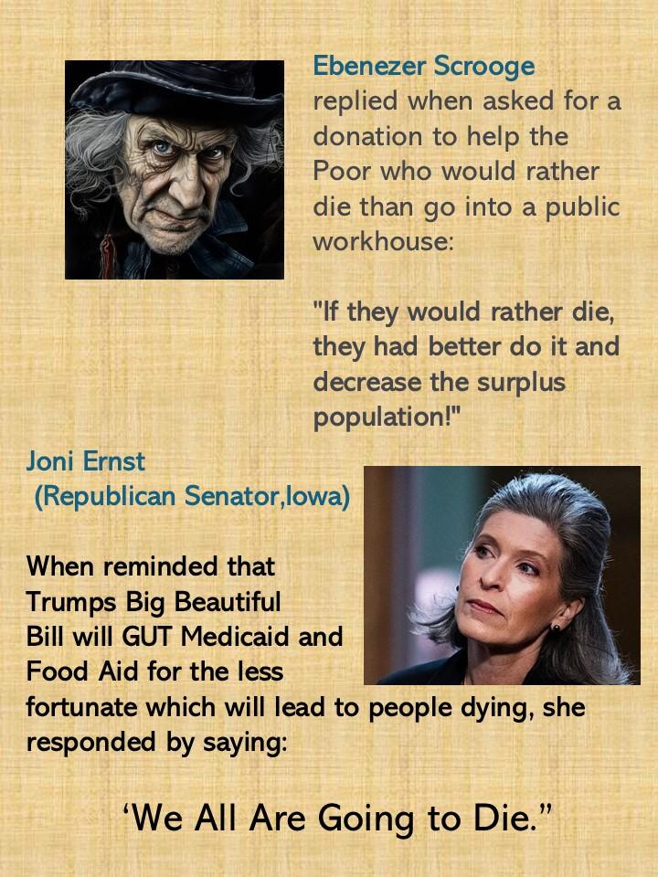 This is what passes as Empathy in the Republican Party. Bah Humbug GOP, Bah Humbug.