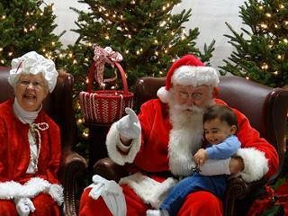 first visit to Santa Claus
