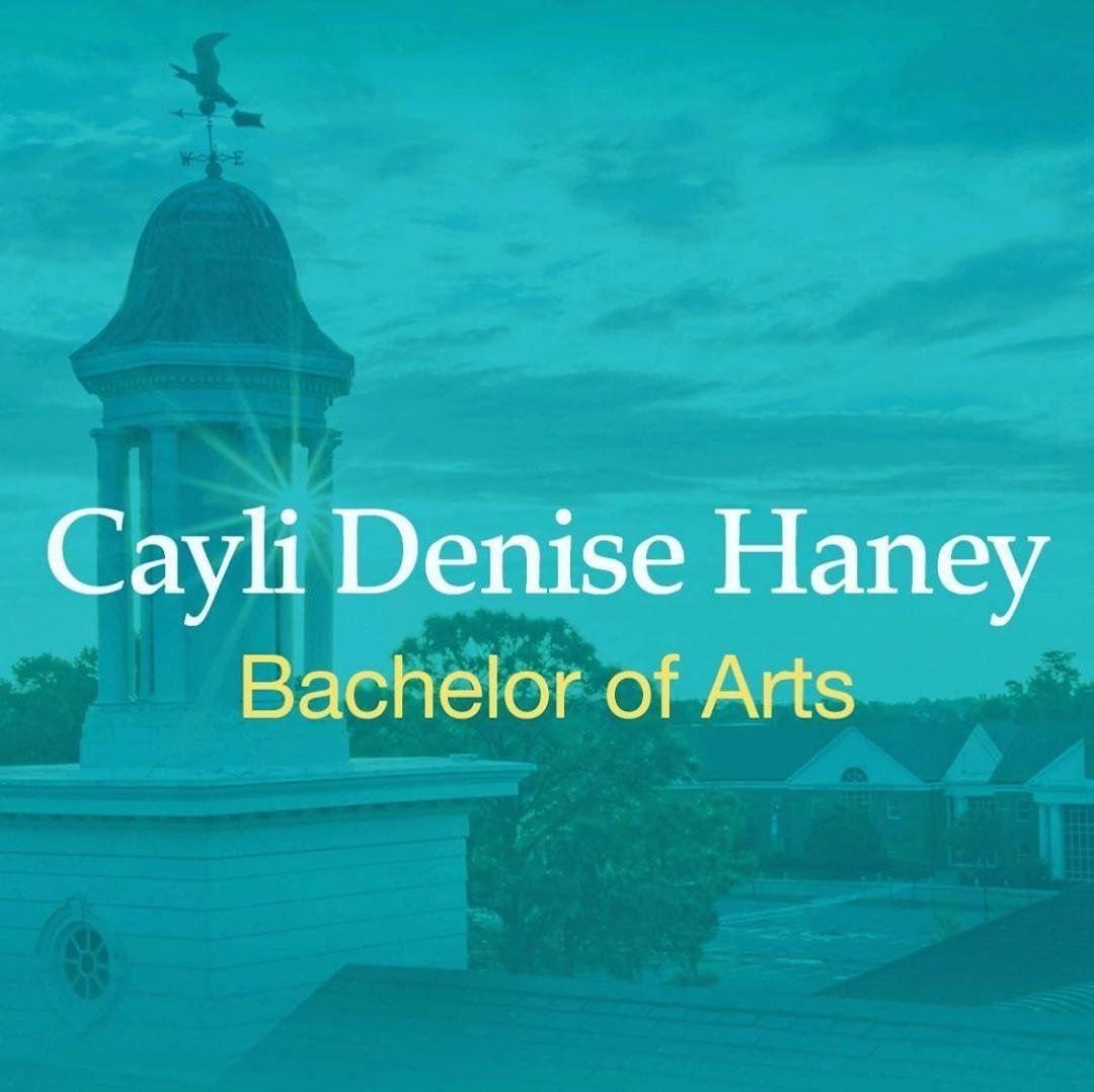 Cayli's comment on this post:
Happy virtual graduation day to me!
The whole family is SO PROUD of her efforts!!