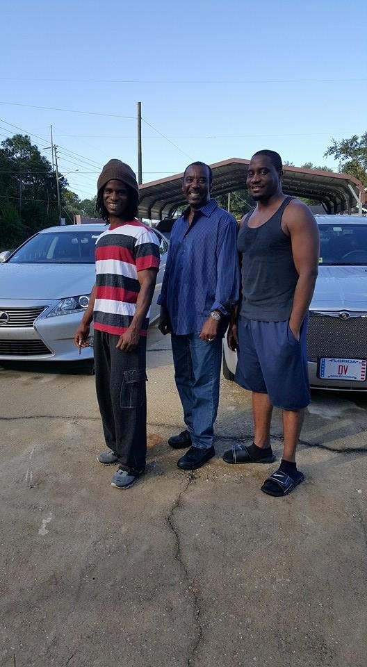 Two of my three sons Anthony left and Devaughn right. Courteney could not make it there for Thanksgiving at Mom's in Gainesville, Fl
