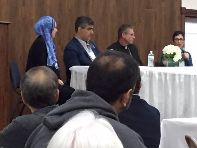 We had a great day yesterday. Went to an interfaith gathering at a Mosque in Fort Worth. Members of our Temple, a Lutheran Church and of course the Mosque were in attendance. Had three great speakers on the dias, one from e