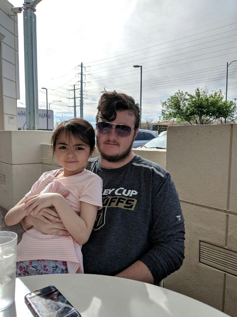 My oldest grandchild, Devan. And my youngest grandchild, Maiya. Two big peices of grandpa's heart.