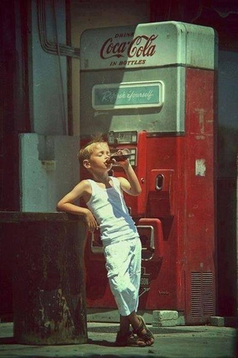 Back when summers use to be fun and enjoyable . Nothing like slamming a cold bottle drink back on a hot day for a nickle, then 6 cents and then a dime. Early introduction to inflation ...LOL