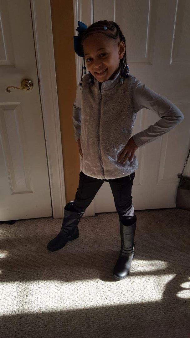 Posing before church