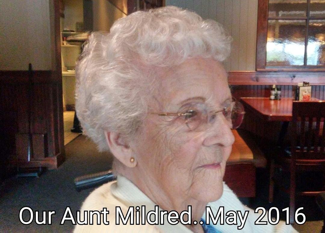 Aunt Mildred..today..looks good
