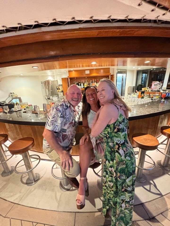 Last night with new friends Dave and Adele