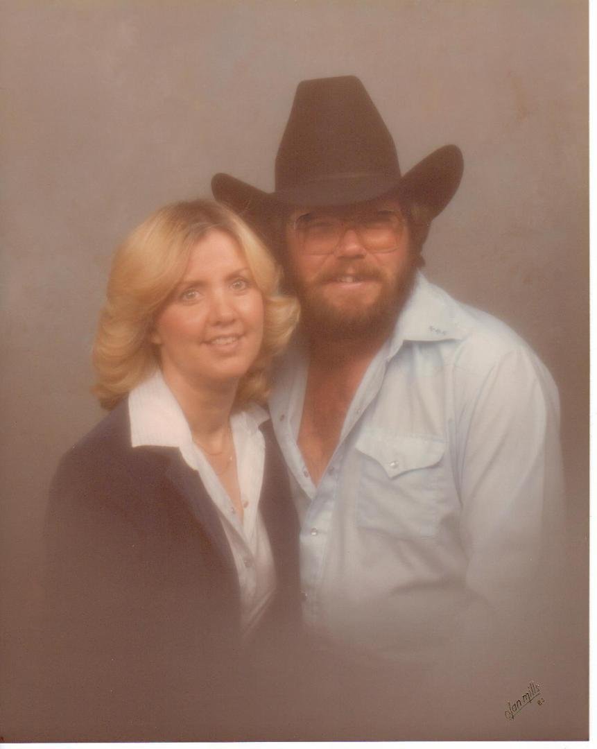 This was just after we got married--we WERE happy then. LOOK at us now. go figure