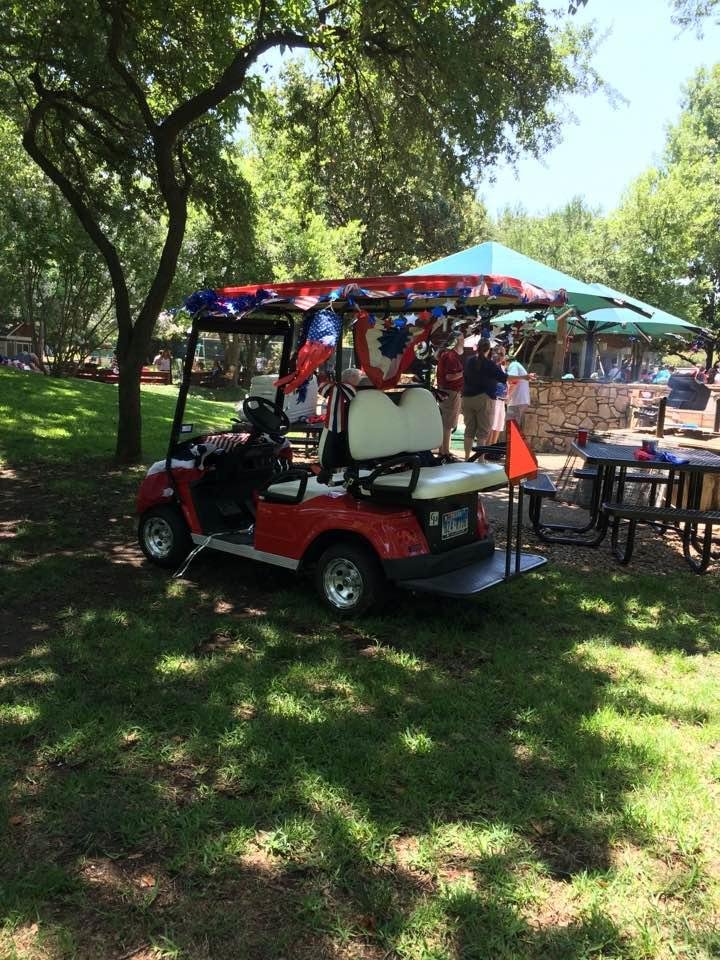 Another successful Fourth of July Parade! Decorating the golf cart is definitely a high point in the day. It has been a great celebration. Happy 4th to all.
