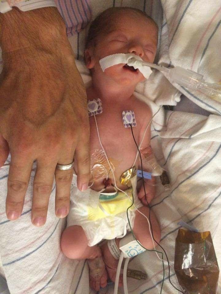 My grandson, Cole John Myers. Born at 32 weeks. 3lb 15oz. God is good!