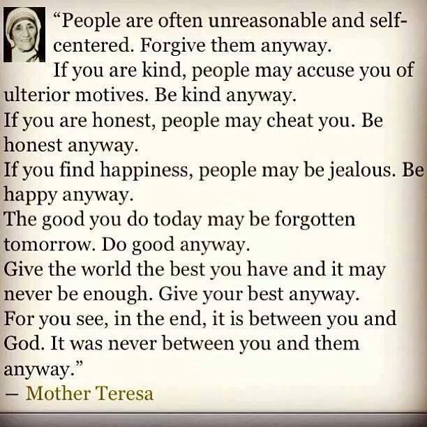 There should be more people in the world like this poor Albanian nun.