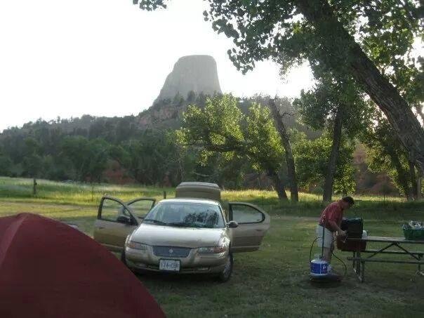 The Gemini capsule at Devils Tower on the Volcano Tour.