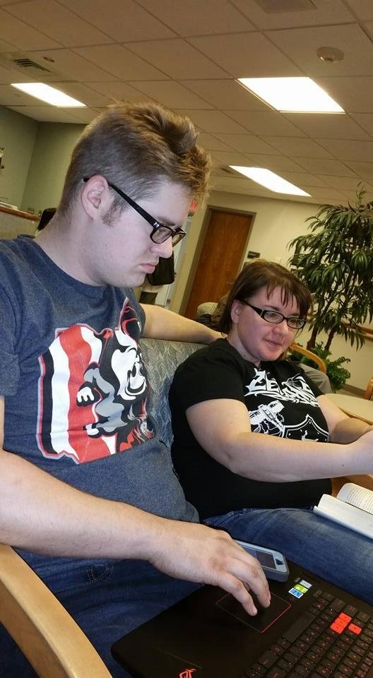 Ryan and Jordan waiting with me...