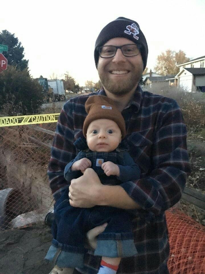 After a long day on the job site, it's time for a beer .
