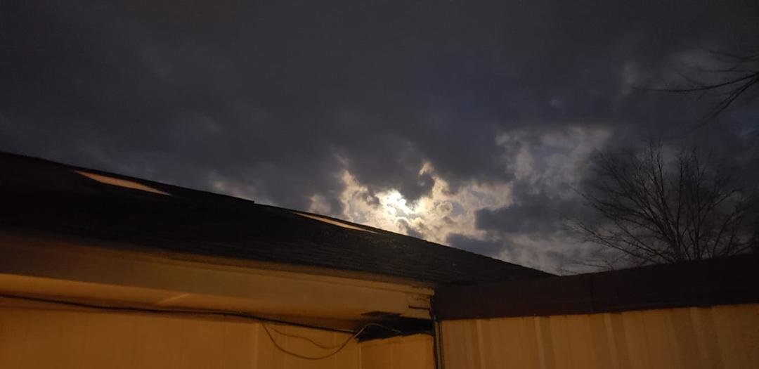 Moon through the dark clouds. Just thought it was totally awesome