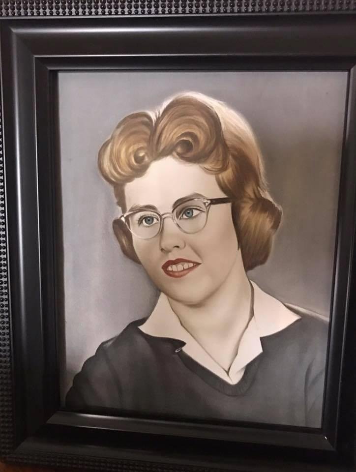 This is a picture of my Mom my dad had someone draw for him when he was in Korea! Love this picture!! Happy Birthday to my mom in Heaven! Can't believe it's been 17 yrs! We all miss you very much !! Love you!