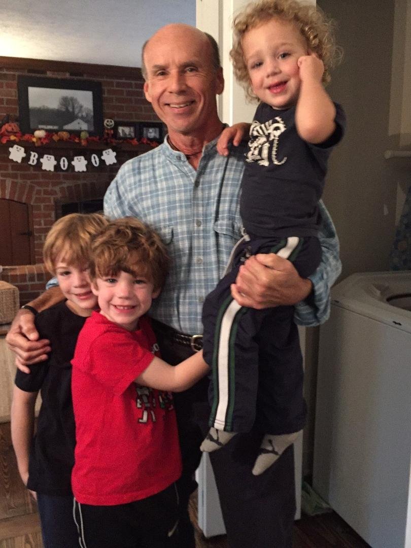With L-R, Henry (7), Brooks (5) and Connor (2)
