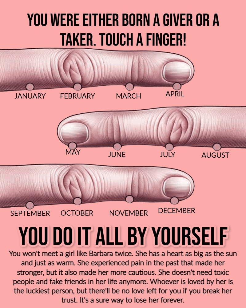 You Were Either Born A GIVER Or A TAKER. Touch A Finger!