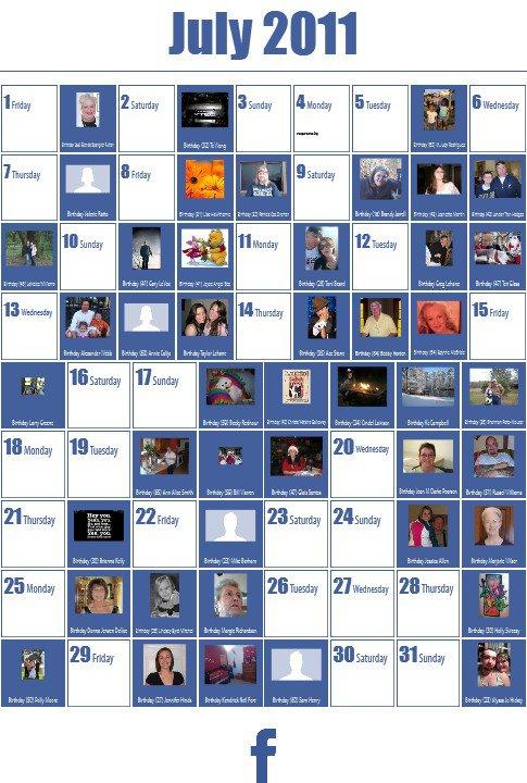 Suzanne Westbrook's album, 2011 Calendar