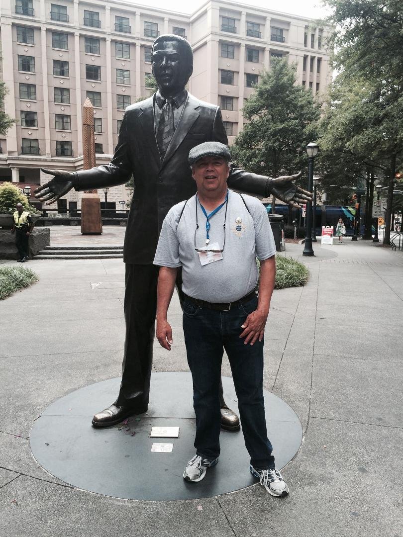 Me in front of Andrew Young Statue.