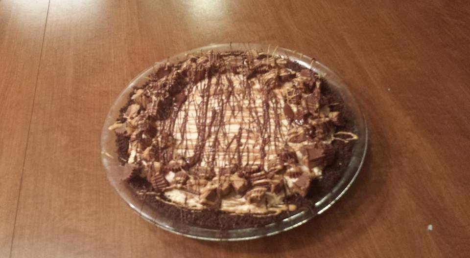 Peanut butter pie yum yum. So delicious.