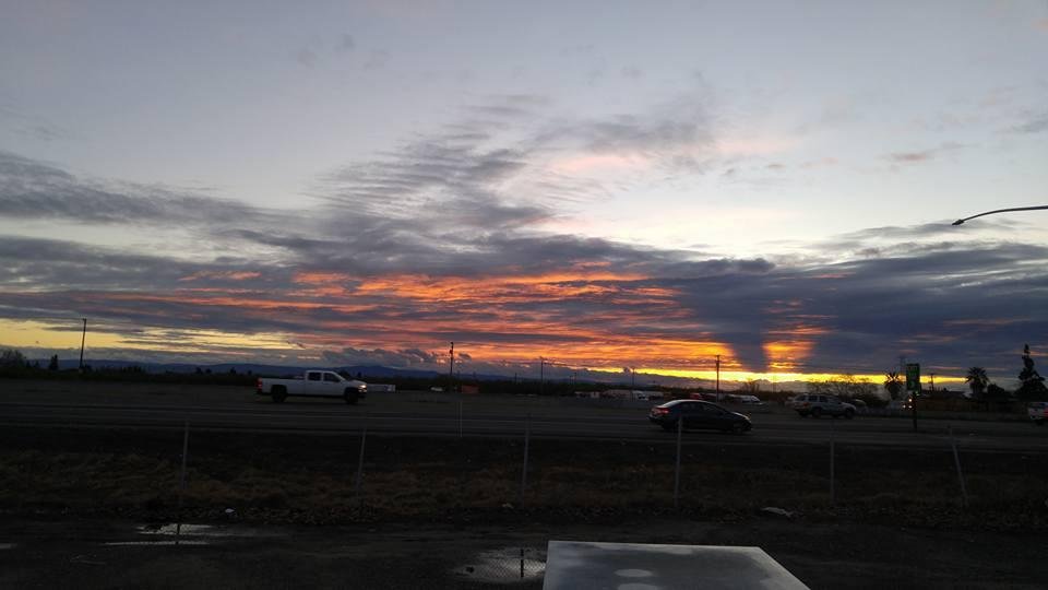 Northern California late winter sunset.