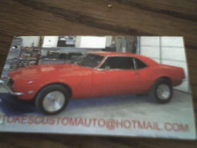 here is my new toy hope to get it friday, its a 68 camaro 350 eng 4 speed