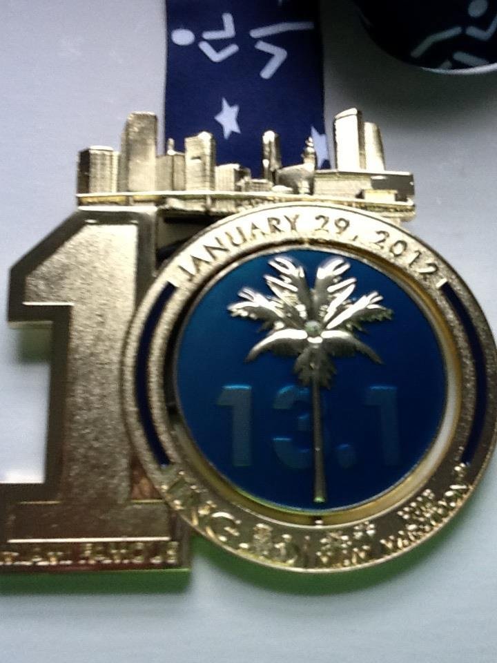 WOW!!!! I ran my first ING Marathon 13.1 miles and finished within my goal time