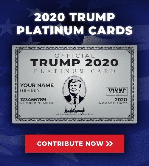 I have been invited to become an Official
2020 Trump Platinum Member, and receive a PERSONALIZED membership card for a donation as little as 35 bucks! That would add me to his TOP 500 supporters list, the first thing he wil