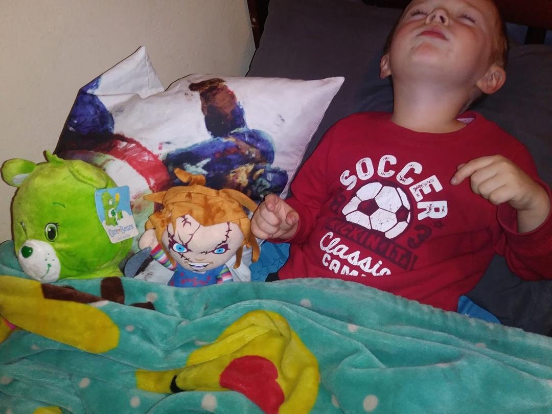 Hahahaha look at my little man and his baby's!!!