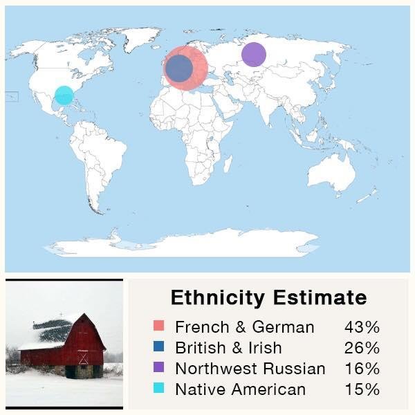 What is your DNA ancestry based on your photo?
