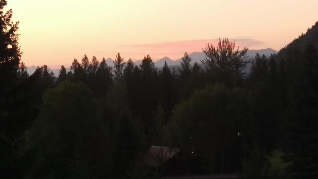 Last of last sunset in Glacier National Park. On our way south tomorrow. 9:30 p.m.
