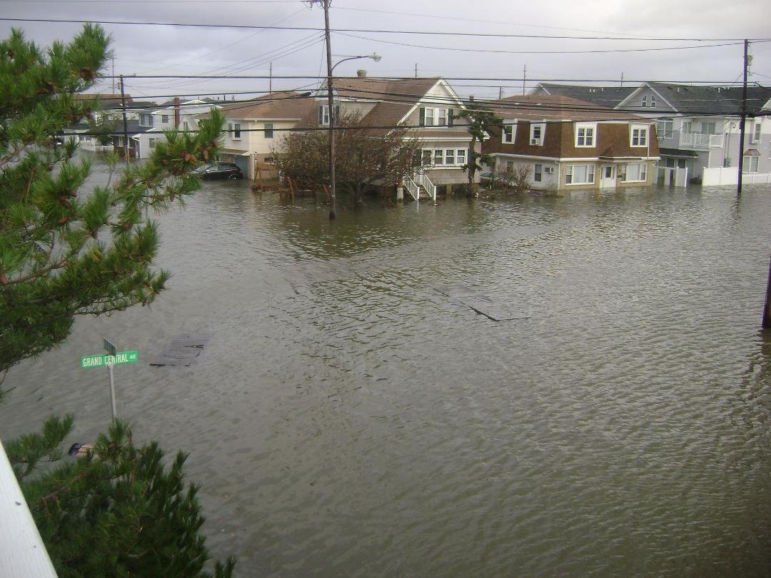 Rt 35 North, Lavallette NJ in front of our condo - aftermath of Hurricane Sandy