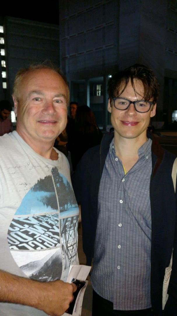 Me with Randy Harrison star of cabaret in Durham NC great performance