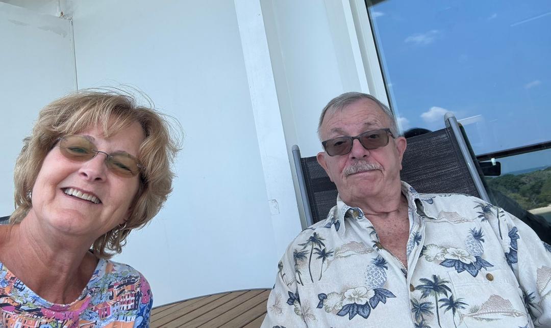 On our veranda. 😀