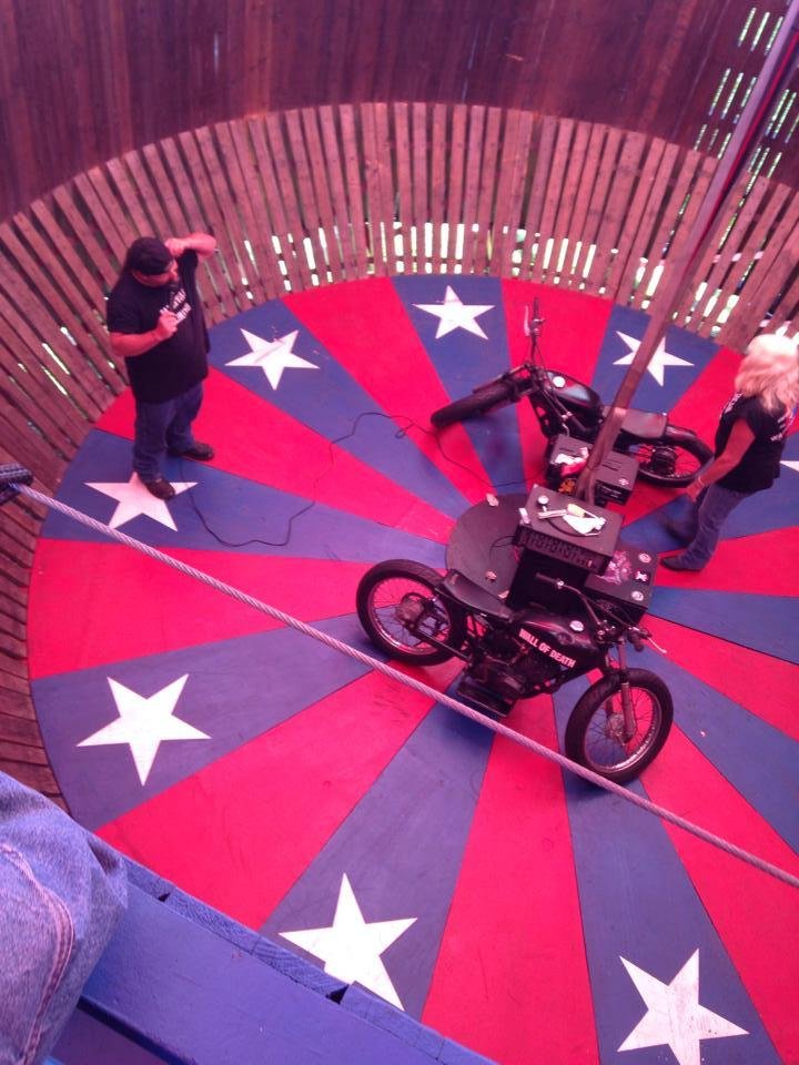 Wall of death, Bike Week, Daytona with Sam Sam Gerace