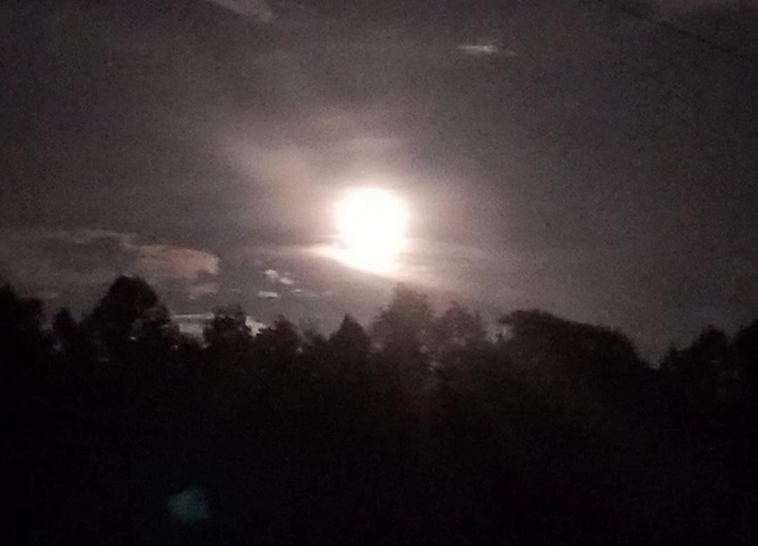 Northeast Tn. Full moon....wow..