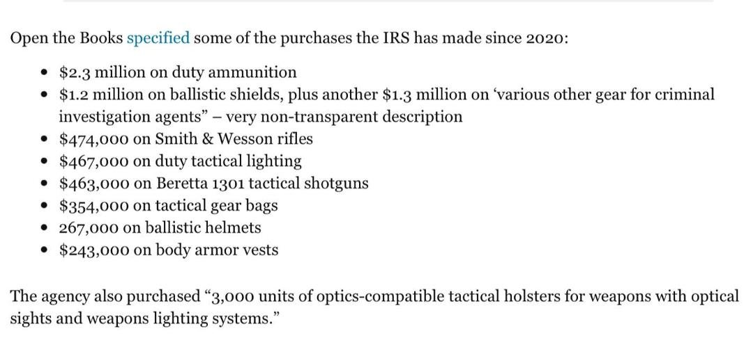Borrowed:

Why did the IRS buy these?