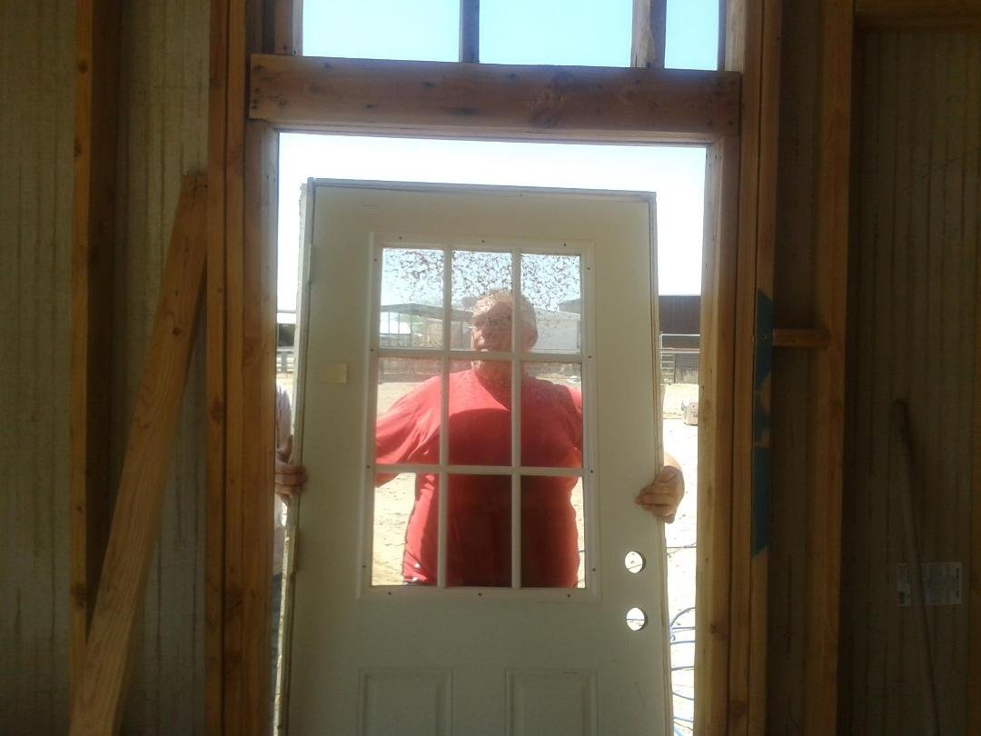 This weekend at Gary Broer Auto Rejuvination Co. new Garage in San Tan Valley Az. Gary installed his first door!