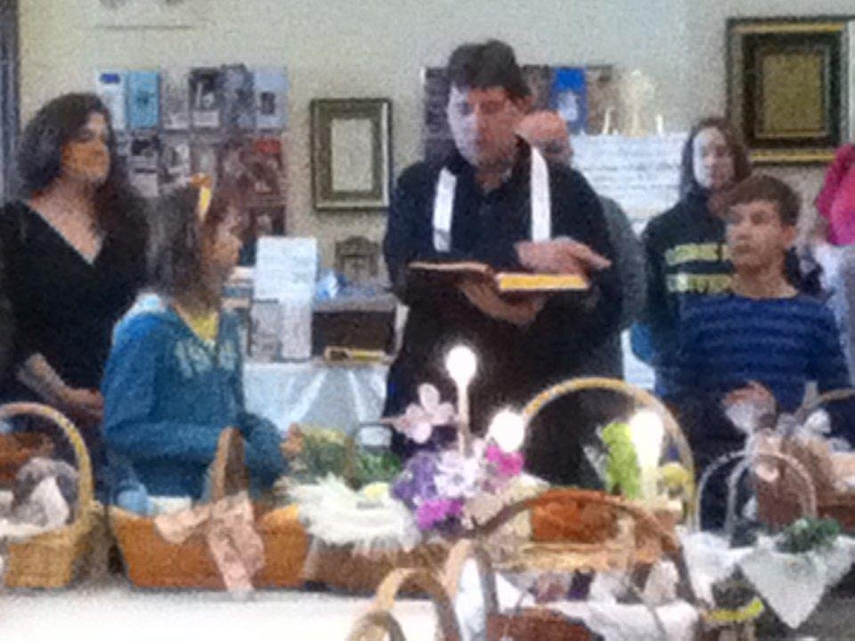 Easter food blessing!
