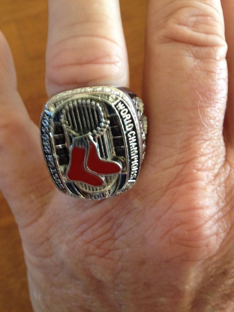 It took a year but those of us who worked the Red Sox Spring Training in 2013 got our rings. Thanks Sox! Now it's time to get ready to win another.