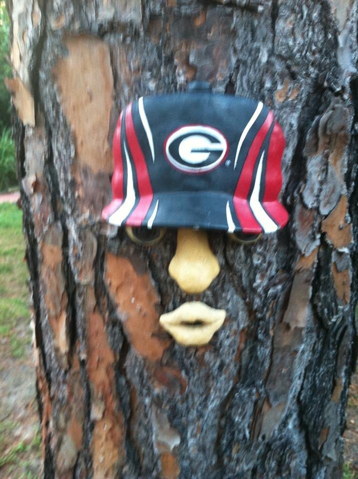 The tree face is up! Thanks Josh, Jenn, Logan and Korie!