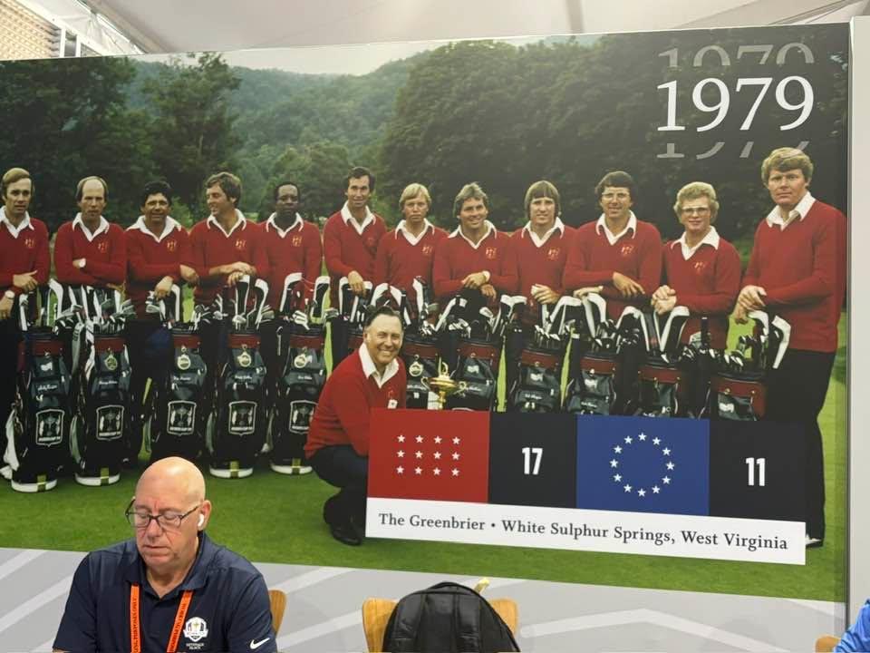 A BAD HAIR DAY AT THE 1979 RYDER CUP
It has not been a good opening morning for the United States in the 2025 Ryder Cup, so a little bit of levity from the PGA Media Hub is in order. Here is the team photo of the winning US