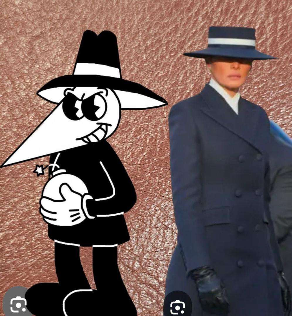 I love melania trump, but this is what her outfit reminded me of.