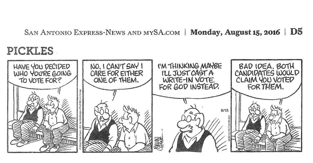 Okay, here is a very important rule to remember when going to the polls in November...