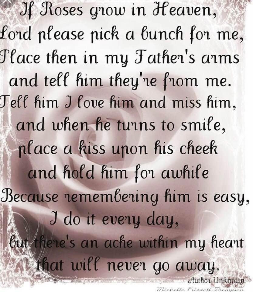 MISSING MY DAD!!