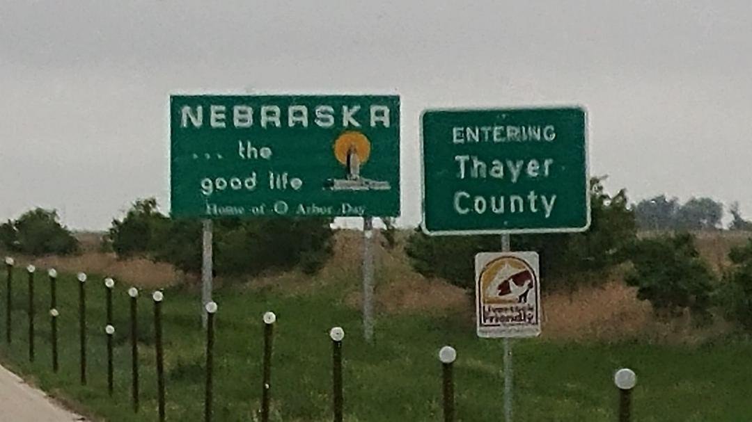 Made it to NE, been 36 years since we've been in this state.  About 65 miles from York College. Ready to call it a night.