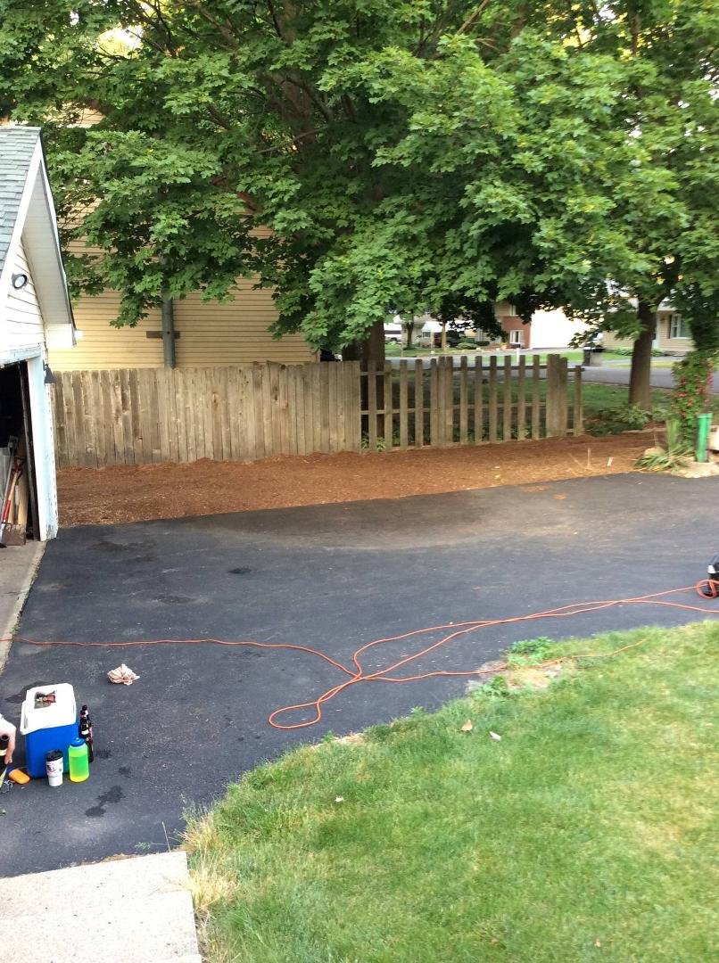 5 elf's came over and moved all my mulch. Thank you all very much.